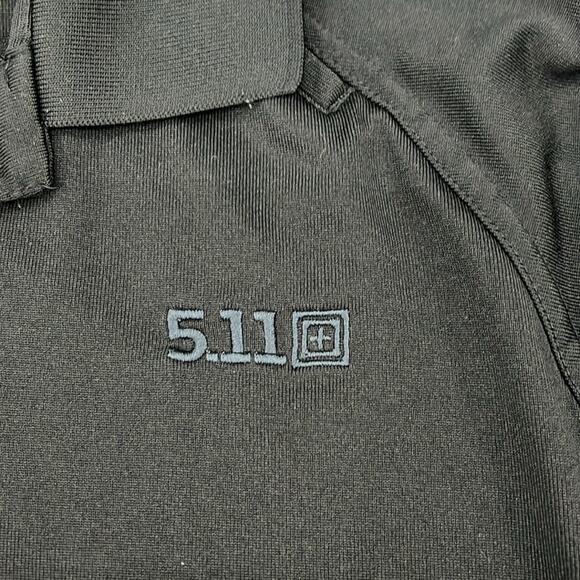 5.11‎ Tactical Series Men’s Black Polyester Performance Polo Shirt Size Small - Picture 4 of 12